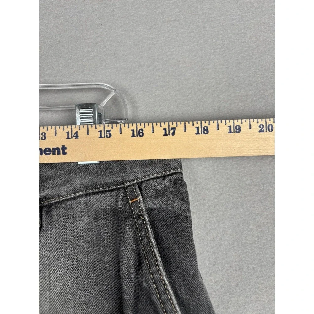Raw Blue Jeans Mens W34 L34 Gray Cargo Pants Patchwork Badge Streetwear Y2K